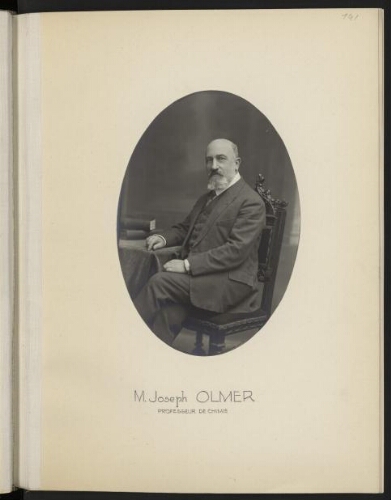 M. Joseph Olmer, professeur de chimie