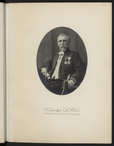 M. Georges Goyau, professeur d'histoire des missions