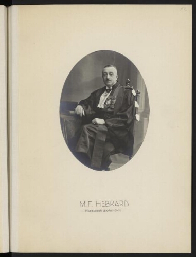 M. F. Hébrard, professeur de droit civil