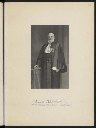 M. Louis Delaporte, professeur adjoint (histoire ancienne des peuples d'Orient)