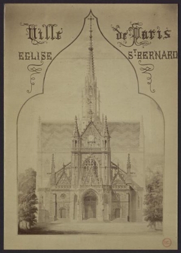 Paris : Église Saint-Bernard de la Chapelle [dessin]