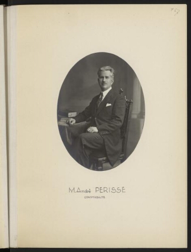 M. André Périssé, comptabilité