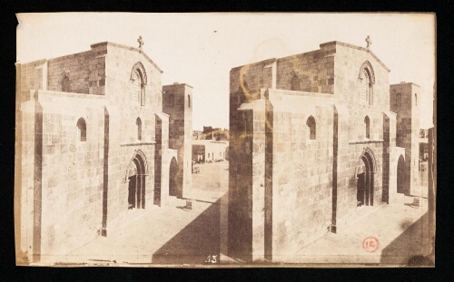 N°56. JERUSALEM Façade principale de Sainte Anne