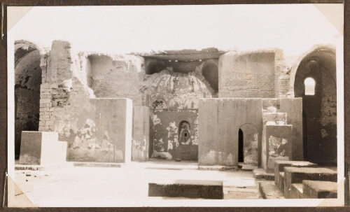 Environs d'Assouan : Monastère copte de Saint-Siméon (VIIème siècle). Ruines de l'église