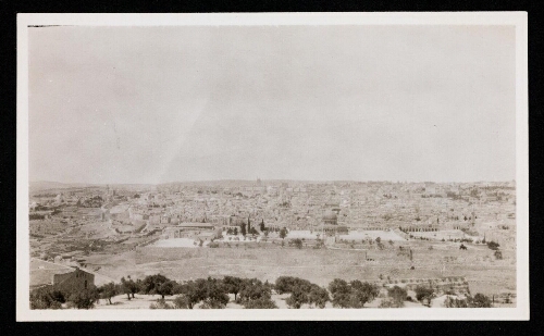 Jérusalem, vue du minaret de l'Ascension