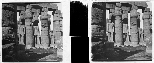 6 - Temple de Louqsor. Cour de Ramsès II, côté du Nil