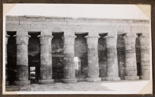 Medinet Habou : 1ère cour ; colonnade de l'Ouest (Sud-Ouest)