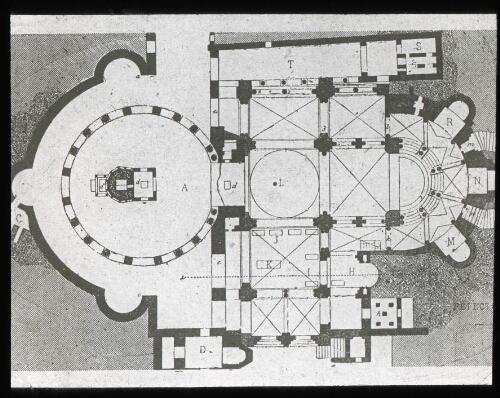Jérusalem. Plan de la basilique du Saint-Sépulcre [dessin]