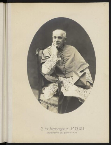 S. Ex. Monseigneur Lecoeur, archevêque de Saint-Flour