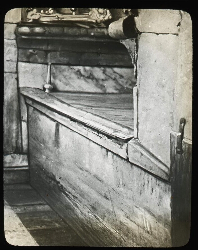 Terre Sainte. Jérusalem. XIVe station : intérieur du Saint-Sépulcre, le sarcophage