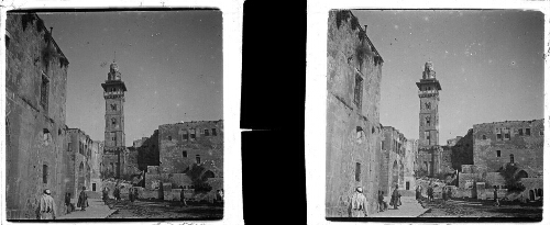 28 - Dans le Haram : Angle Nord-Ouest, le minaret
