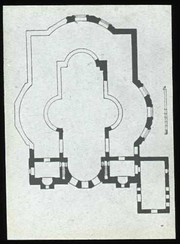 Resafa. Plan de l'édifice central (mausolée ?)