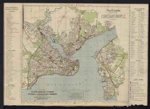 Plan d'ensemble de la ville de Constantinople