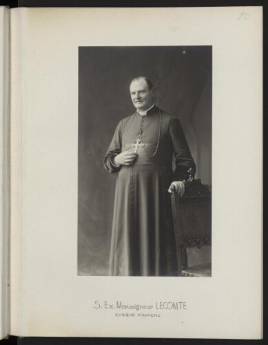 S. Ex. Monseigneur Lecomte, évêque d'Amiens