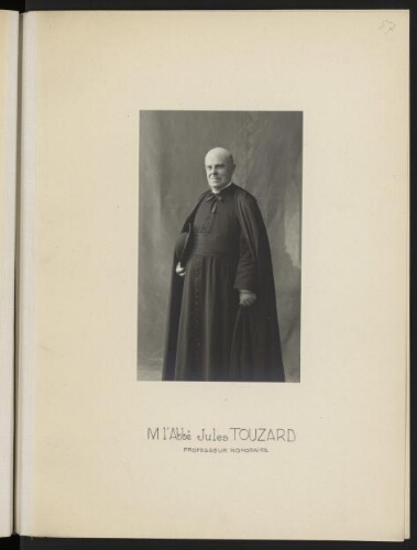 M. l'Abbé Jules Touzard, professeur honoraire