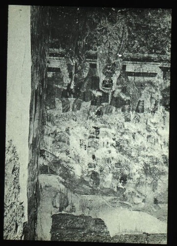 Doura Europos. Le mur de Bithnanaïa : quatre hommes avec branches vertes, extrémité