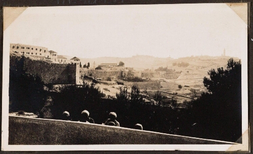 Jérusalem : Mur Sud, vue prise de Saint-pierre en Gallicante