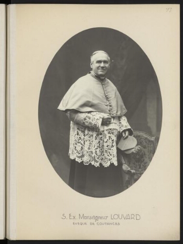 S. Ex. Monseigneur Louvard, évêque de Coutances