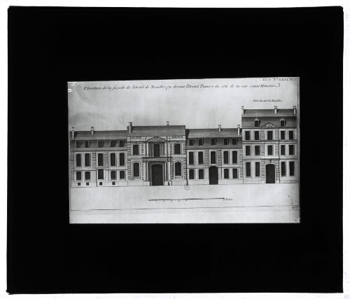 Paris : Elévation de la façade de l'Hôtel de Noailles (83413)