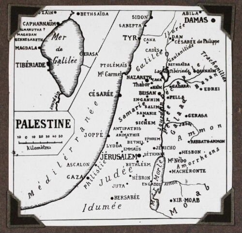 Carte de la Palestine