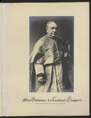 Son Eminence le cardinal Gasparri