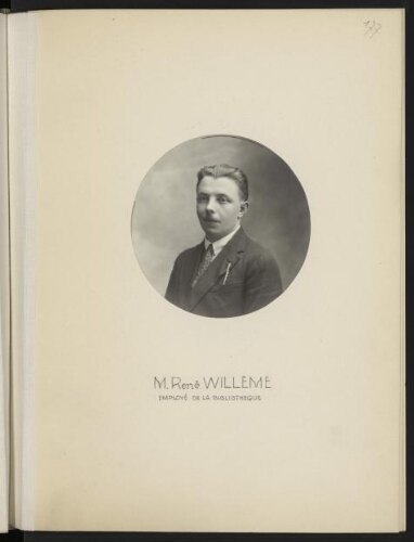 M. René Willème, employé de la bibliothèque