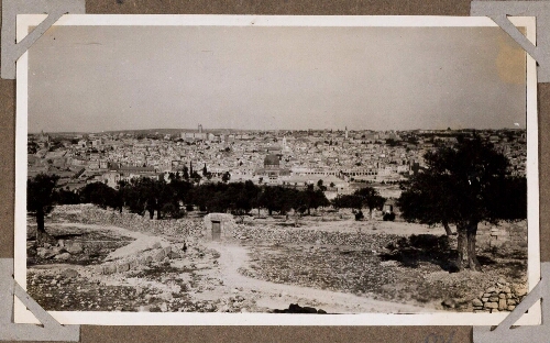 Jérusalem : Vue du sommet du Mont des Oliviers