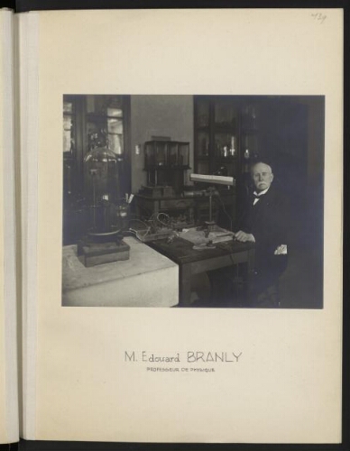 M. Edouard Branly, professeur de physique