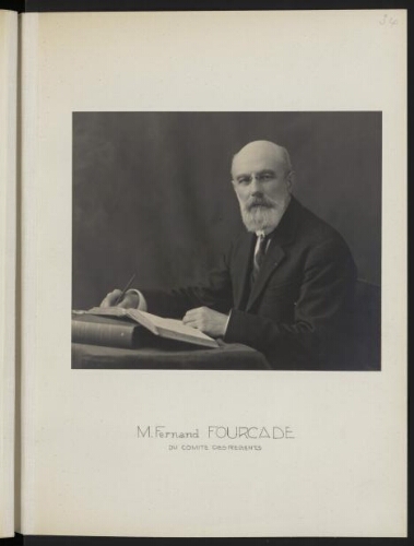 M. Fernand Fourcade, du comité des Régents