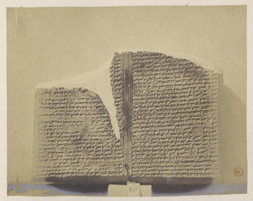 Collections du British Museum. Inscriptions assyriennes