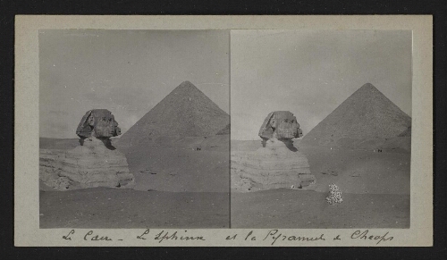 Le Caire - Le Sphinx et la pyramide de Cheops