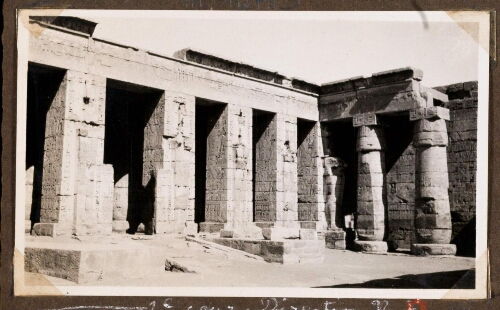 Medinet Habou : temple de Ramsès III, 2e cour. Angle Nord-Ouest