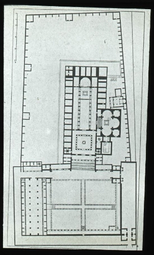 Tébessa. Plan du monastère et de la basilique