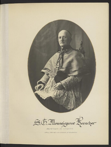 S. E. Monseigneur Herscher