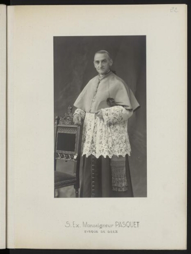 S. Ex. Monseigneur Pasquet, évêque de Seez