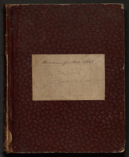 Cours d'Écriture sainte. 2ème cahier (21 février 1861) [fini le 8 juillet 1861 à Issy]
