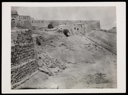 Jérusalem : panorama [Mur Sud du Haram]