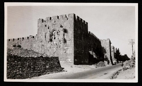 Jérusalem : angle Nord-Est et mur Nord (Godefroy de Bouillon)