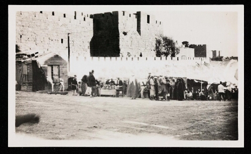 Jérusalem : citadelle et remparts Ouest et début de la vallée des Rephaïm