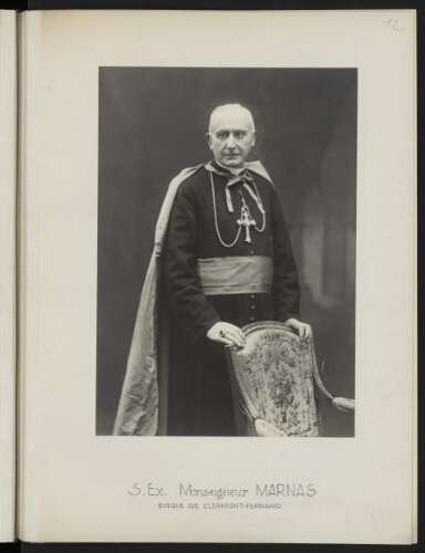 S. Ex. Monseigneur Marnas, évêque de Clermont-Ferrand