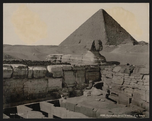 5095. Pyramide de Cheops le Sphinx et le temple