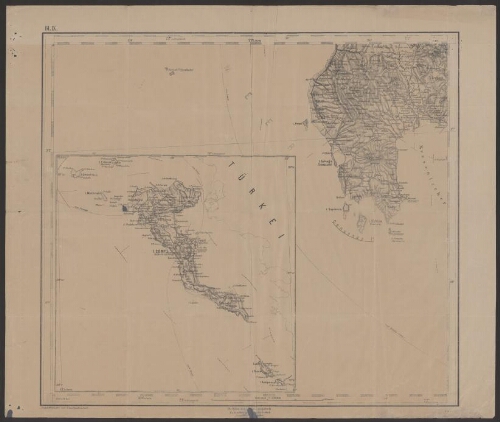 General-Karte des Königreiches Griechenland : im Masse 1:200 000 der Natur . [Bl.IX. West-Messenien, Corfù]