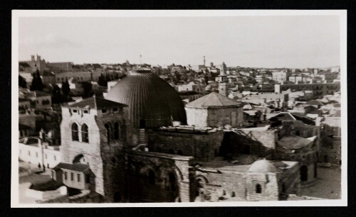 Panorama de Jérusalem, pris de la tour de l'église protestante allemande. Direction Nord-Ouest