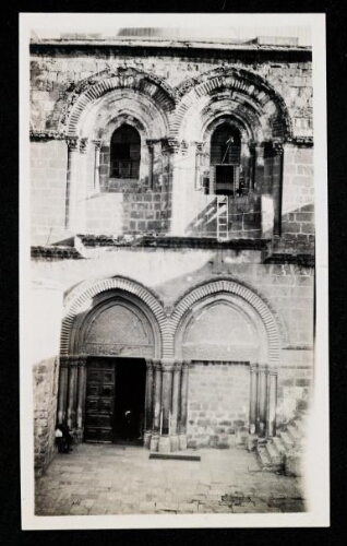 Jérusalem, façade du Saint-Sépulcre