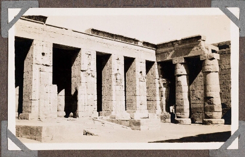 Medinet Habou : temple de Ramsès III, 2e cour. Angle Nord-Ouest