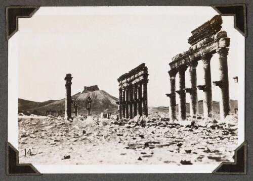 Palmyre : [Extrémité de la grande colonnade]