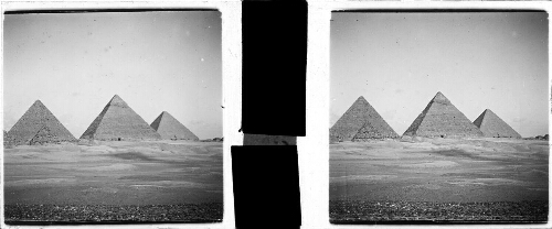 22 - Environs du Caire. Pyramides de Gizets [sic]